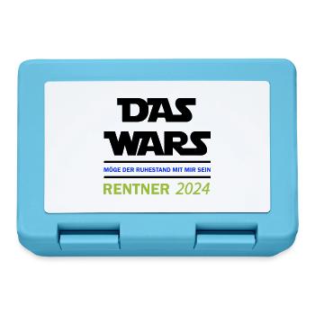 das wars rentner 2024 - Brotdose - Saphirblau - Vorne