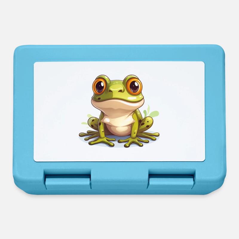 Frog Cute Logo - Lunchbox - sapphire blue
