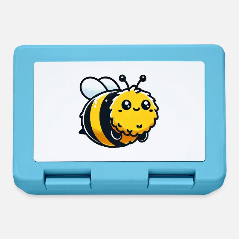 hummel biene - Brotdose - Saphirblau