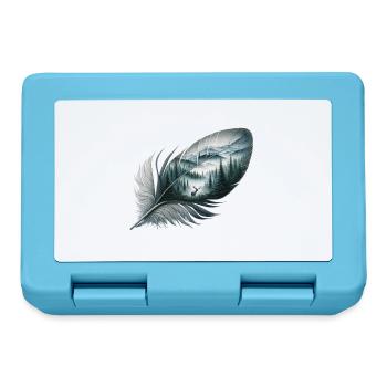 Wildlife Feather - Lunchbox - sapphire blue - Front