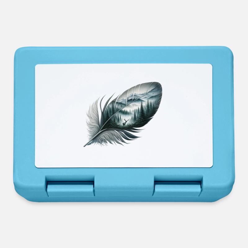 Wildlife Feder - Brotdose - Saphirblau