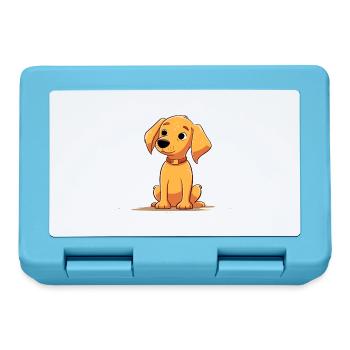 Niedliches Hundedesign für Hundebesitzer - Brotdose - Saphirblau - Vorne