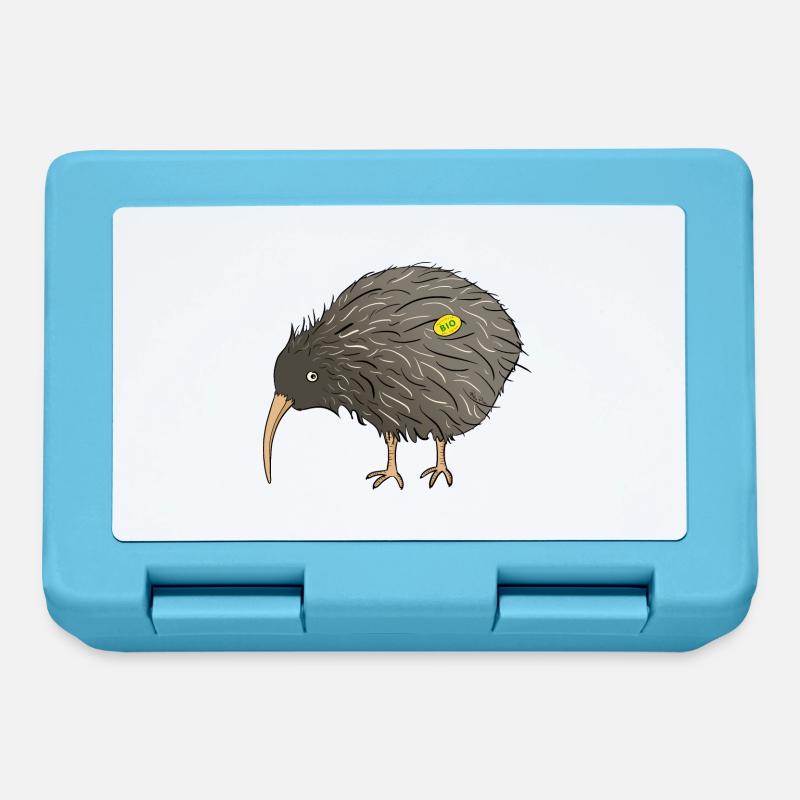Kiwi bio - Boîte à goûter - bleu saphir