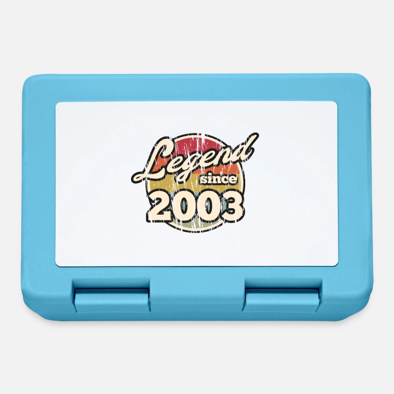 Legend since 2003 18. Geburtstag Geschenkidee - Brotdose - Saphirblau