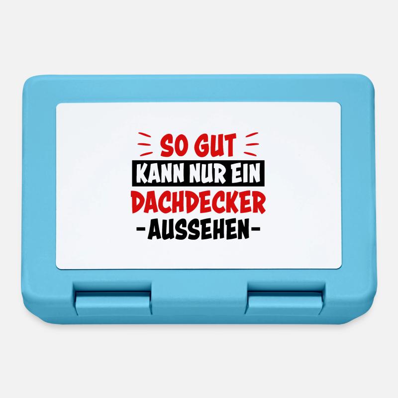 Dachdecker Job Handwerker Lustiger Spruch Geschenk - Brotdose - Saphirblau