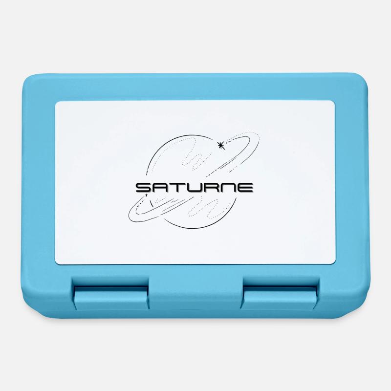 saturne - Boîte à goûter - bleu saphir