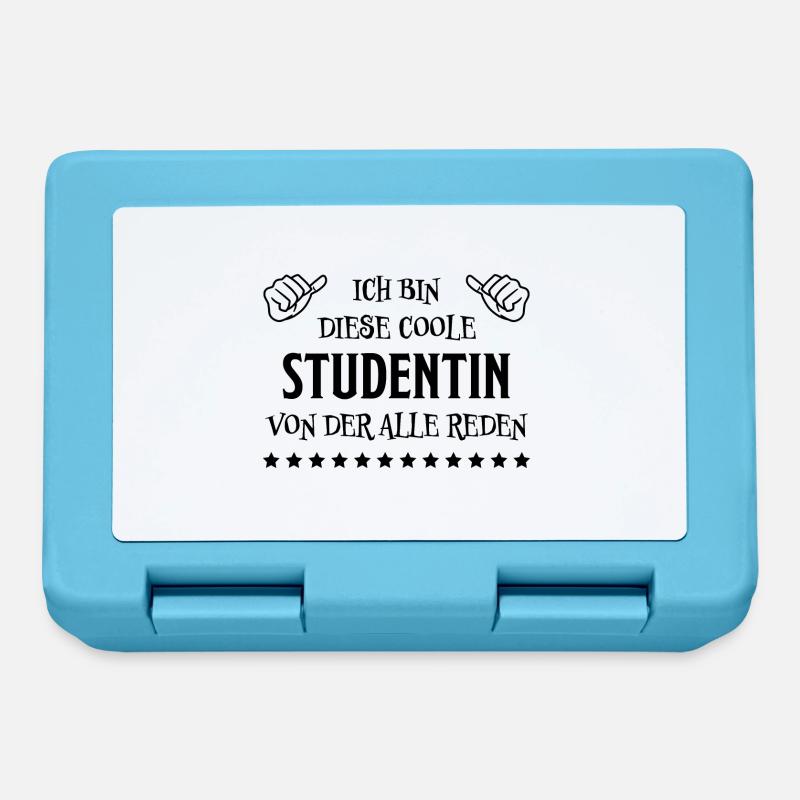 Studentin Spruch Universität Studentin Geschenk - Brotdose - Saphirblau
