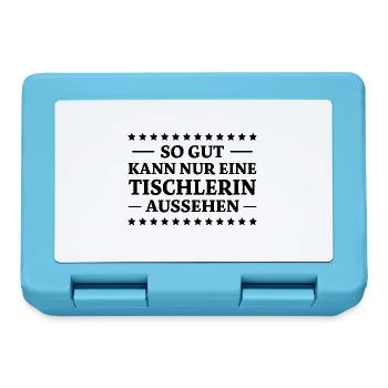 Tischlerin Spruch Schreinerin Tischlerin Geschenk - Brotdose - Saphirblau - Vorne