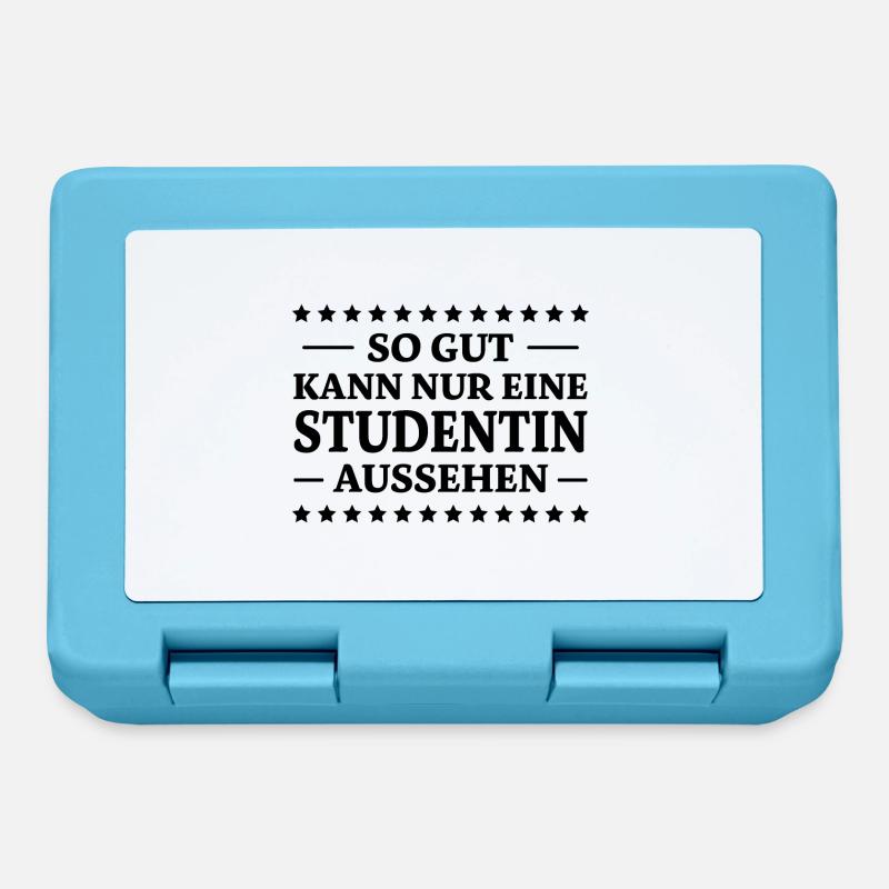 Studentin Spruch Universität Studentin Geschenk - Brotdose - Saphirblau