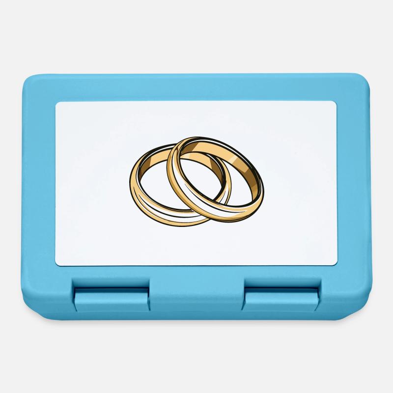 Wedding Rings Wedding - Lunchbox - sapphire blue