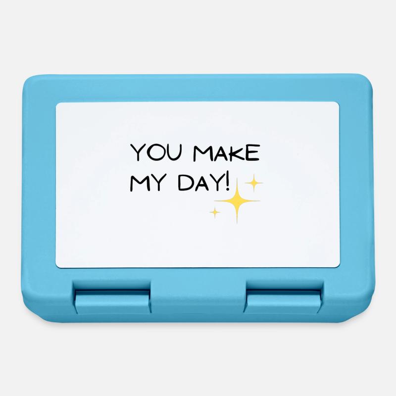 you make my day - Brotdose - Saphirblau