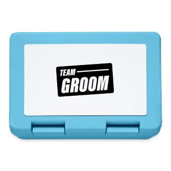 Team Groom Wedding Saying - Lunchbox - sapphire blue - Front