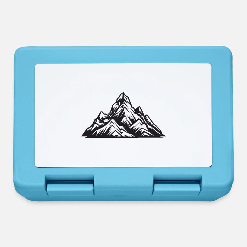 Symbol Mountains - Lunchbox - sapphire blue