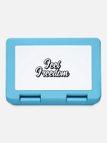 Feel Freedom - Brotdose - Saphirblau