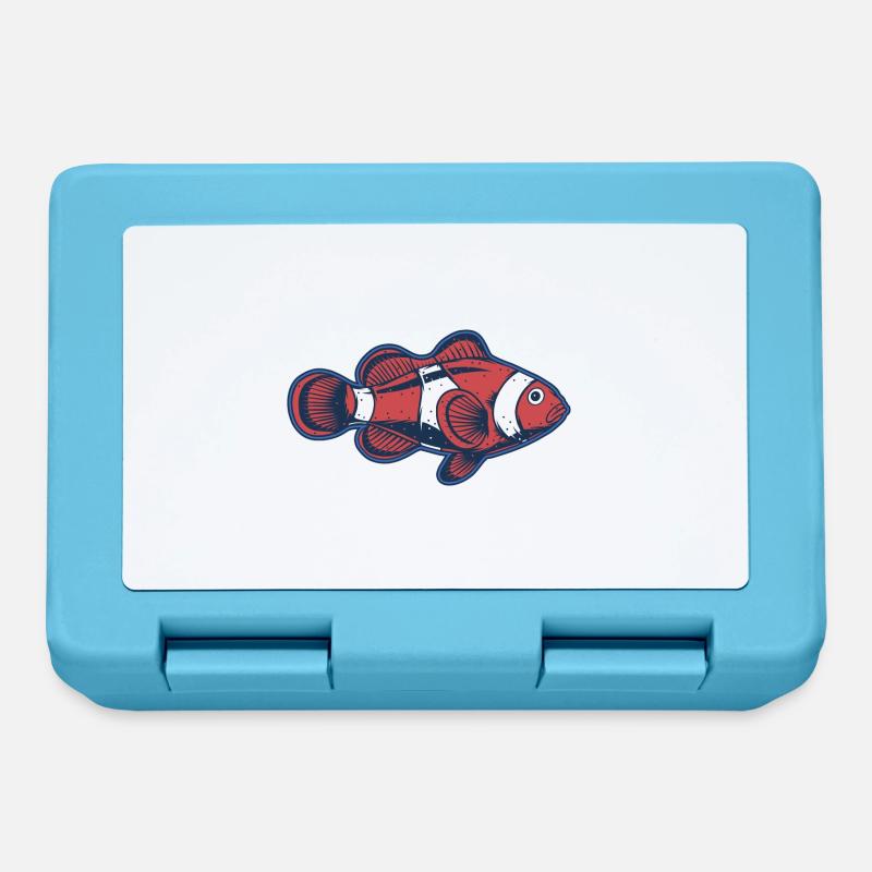 Poisson-clown - Boîte à goûter - bleu saphir