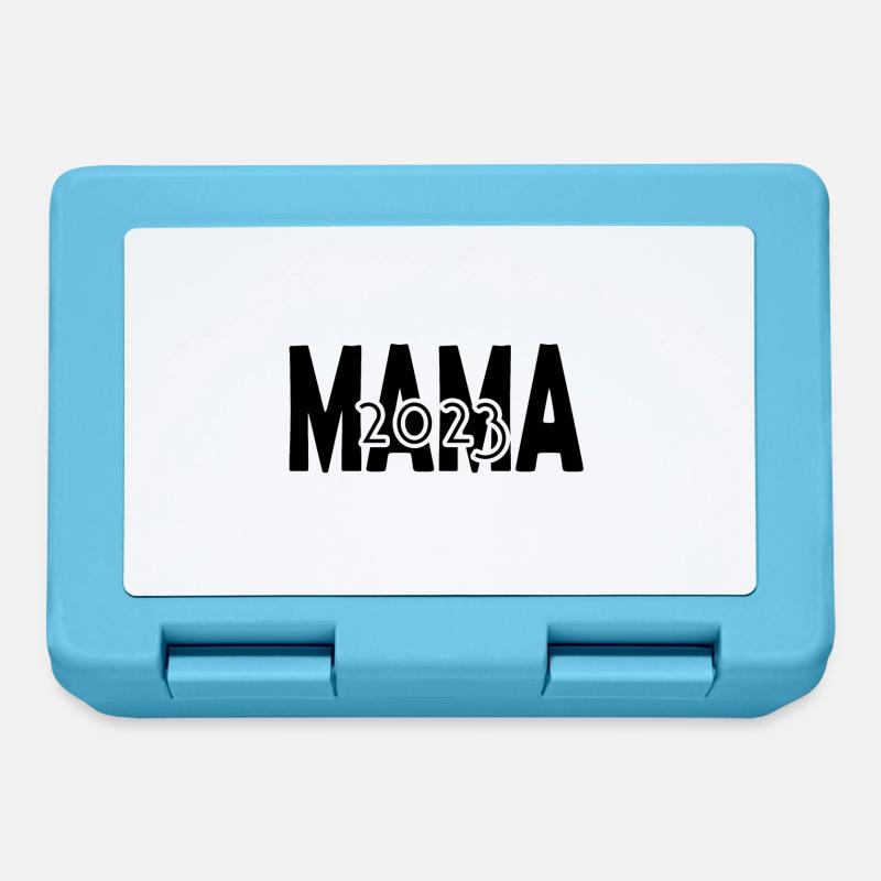 Maman 2023, Devenir mère, Parents, Grossesse - Boîte à goûter - bleu saphir