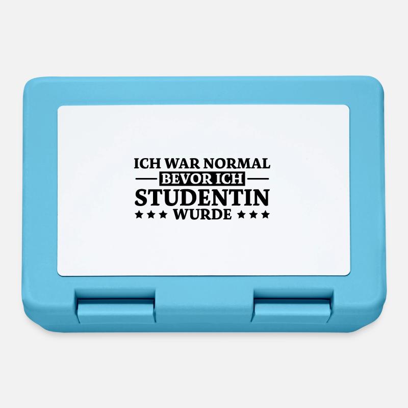 Studentin Spruch Universität Studentin Geschenk - Brotdose - Saphirblau