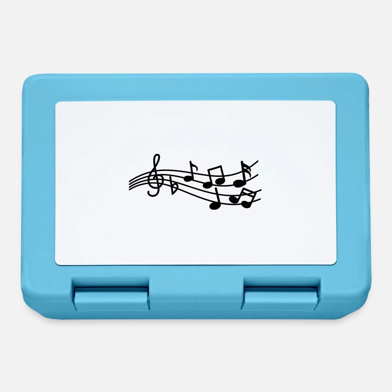 Musical notes sign - Lunchbox - sapphire blue