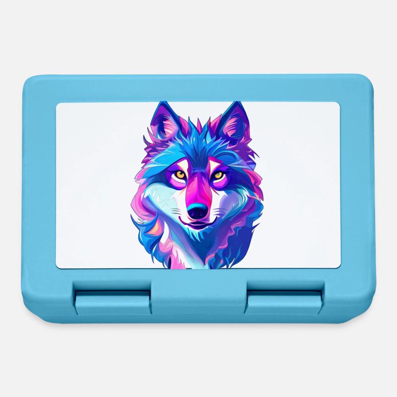 Wolf - Brotdose - Saphirblau