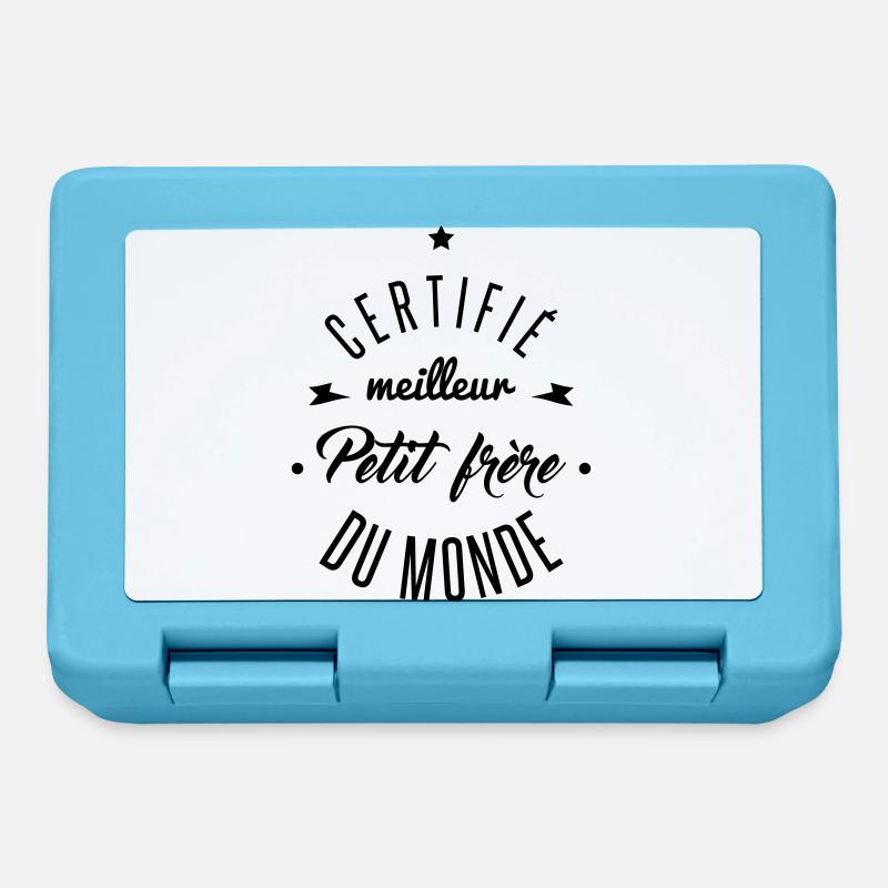 meilleur petit frère - Boîte à goûter - bleu saphir