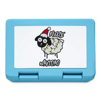 Fleece Navidad sheep - Lunchbox - sapphire blue - Front