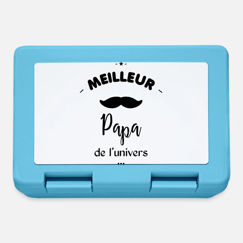 Meilleur papa de l'univer - Boîte à goûter - bleu saphir