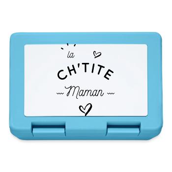 La ch'tite maman - Boîte à goûter - bleu saphir - Devant