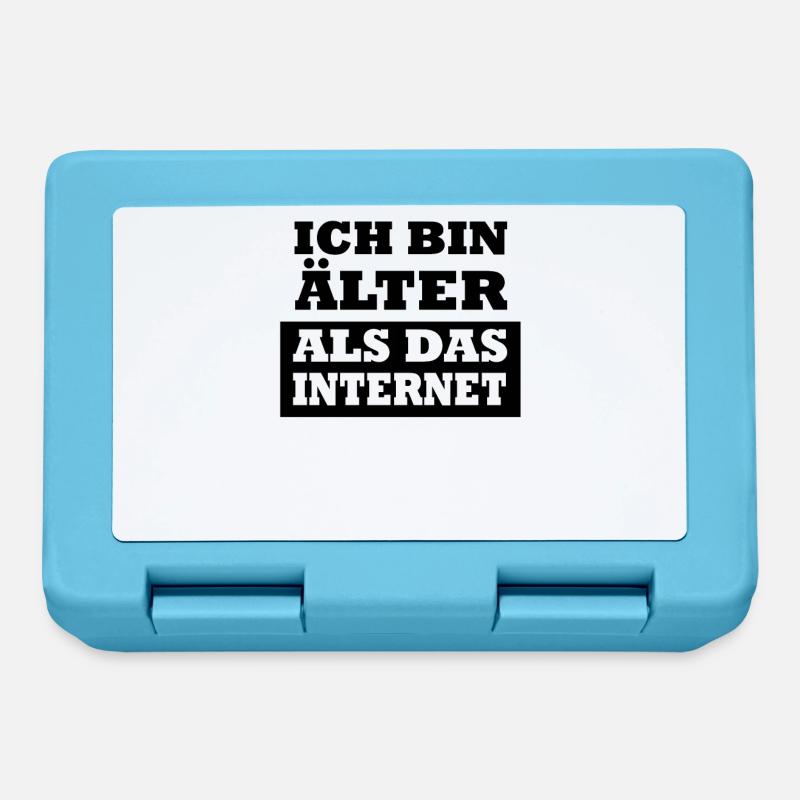 Ich bin Älter als das Internet - Brotdose - Saphirblau