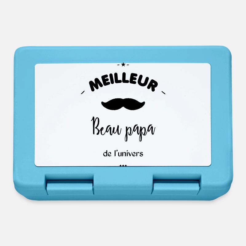 Meilleur beau papa - Boîte à goûter - bleu saphir