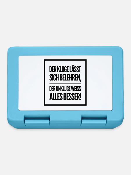 geistige Haltung - Brotdose - Saphirblau