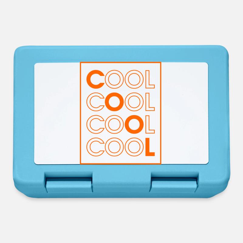 COOL COOL COOL COOL (Orange) - Brotdose - Saphirblau