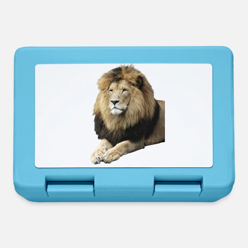 Lion - Boîte à goûter - bleu saphir