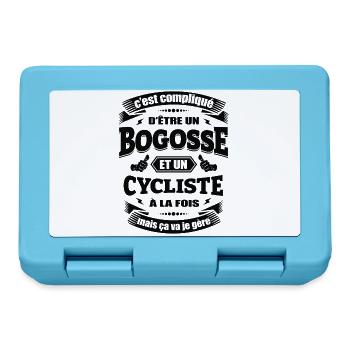 BOGOSSE ET CYCLISTE - Boîte à goûter - bleu saphir - Devant