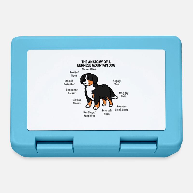 Anatomie Berner Sennenhund - Brotdose - Saphirblau