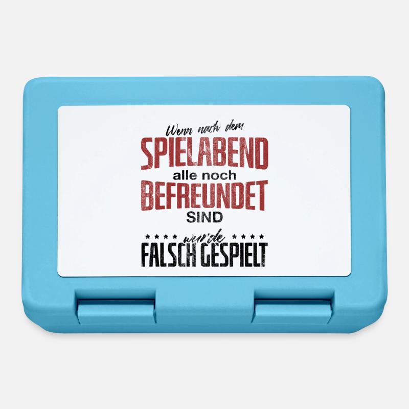 Brettspiele - Brotdose - Saphirblau