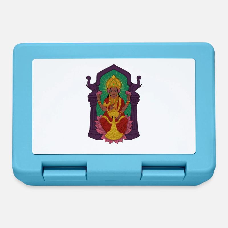 Dieu hindou - Lakshmi - Boîte à goûter - bleu saphir