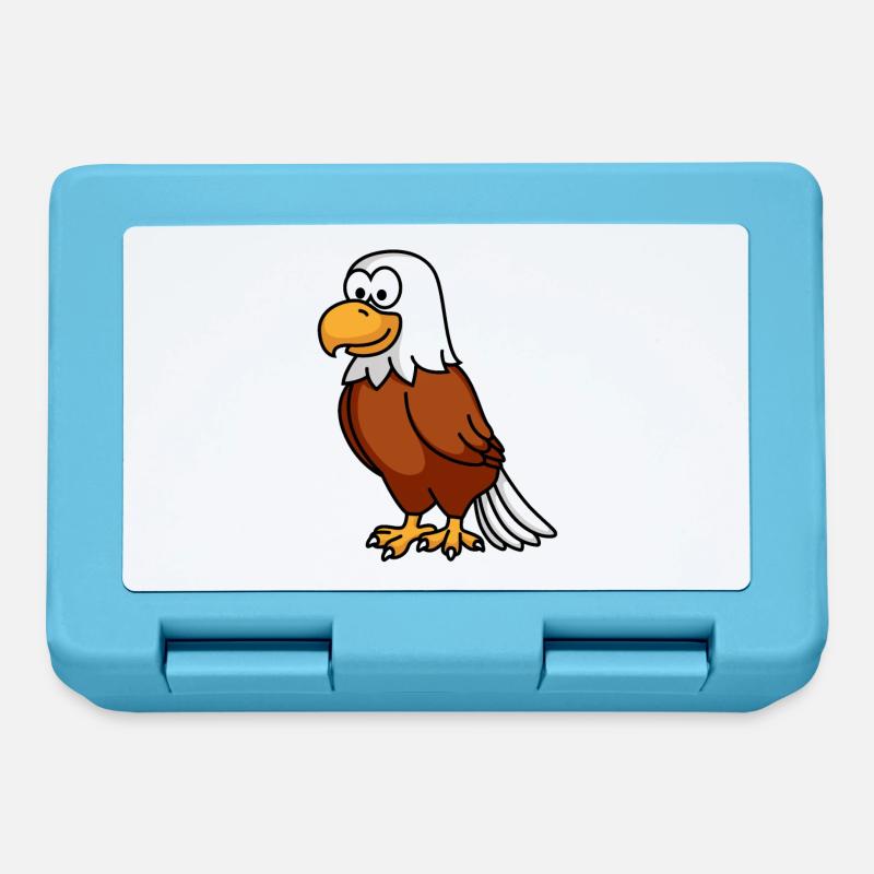 Adler Comic Tier - Brotdose - Saphirblau