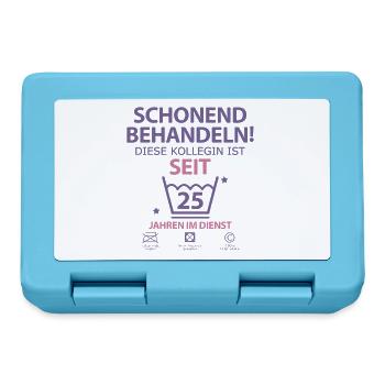 25 jähriges Jahre Dienstjubiläum firmenjubiläum - Brotdose - Saphirblau - Vorne