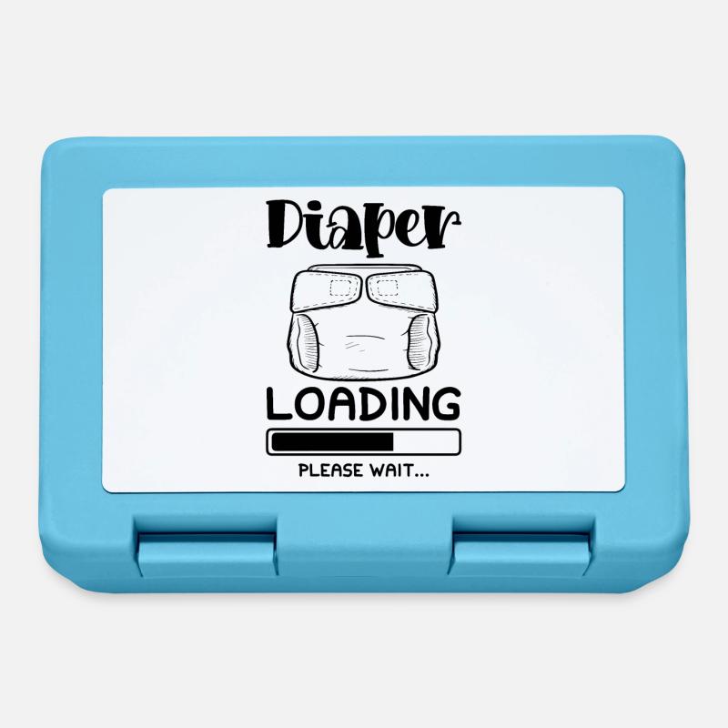baby windel loading - Brotdose - Saphirblau