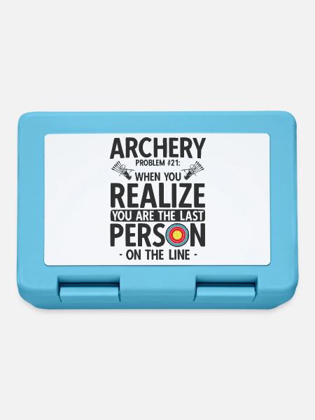 Bogenschießen Archery - Brotdose - Saphirblau