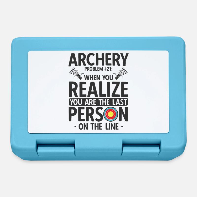 Bogenschießen Archery - Brotdose - Saphirblau