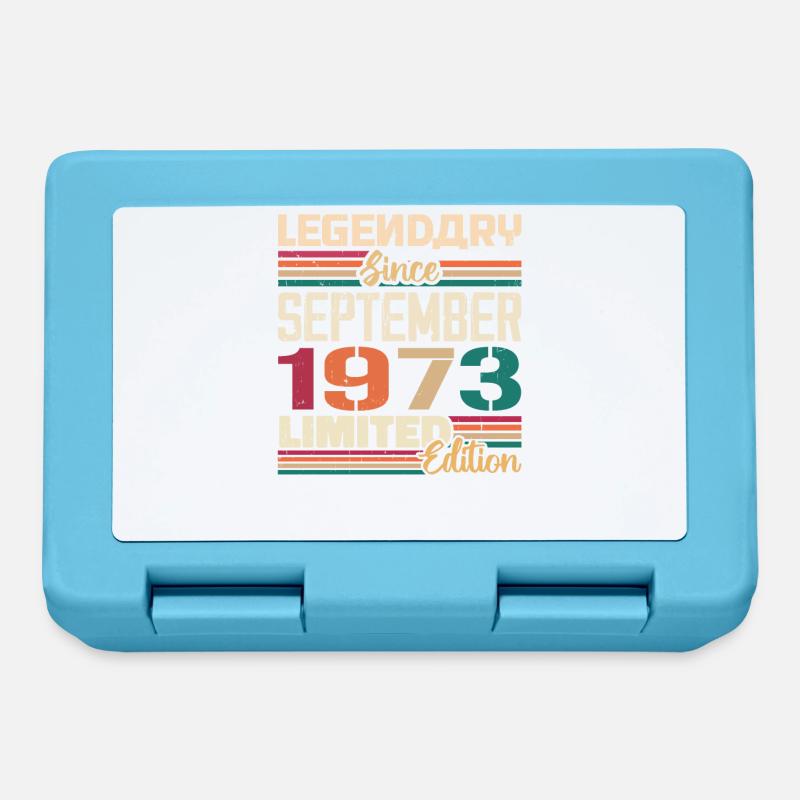 September 1973 Jubilee 1973 September Gift - Lunchbox - sapphire blue