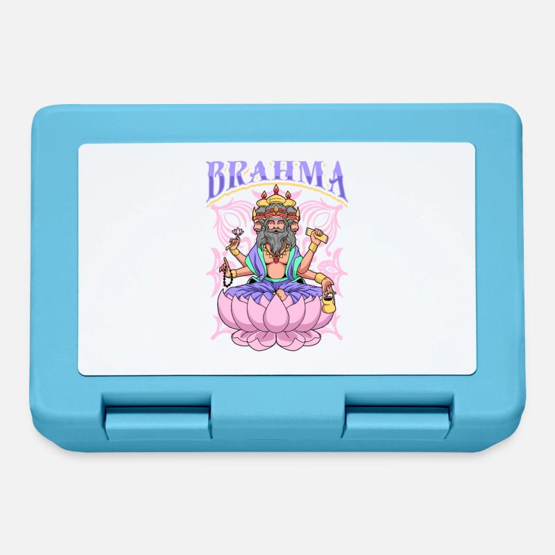 Dieu hindou - Brahma - Boîte à goûter - bleu saphir