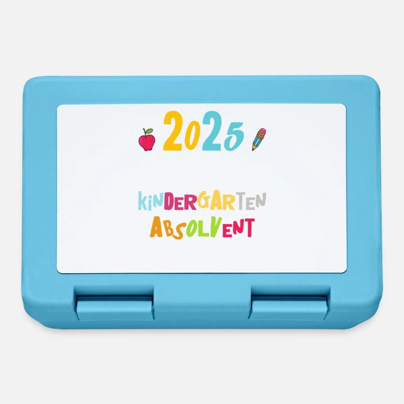 Abschied Kindergarten 2025 Geschenk Mädchen Jungen - Brotdose - Saphirblau