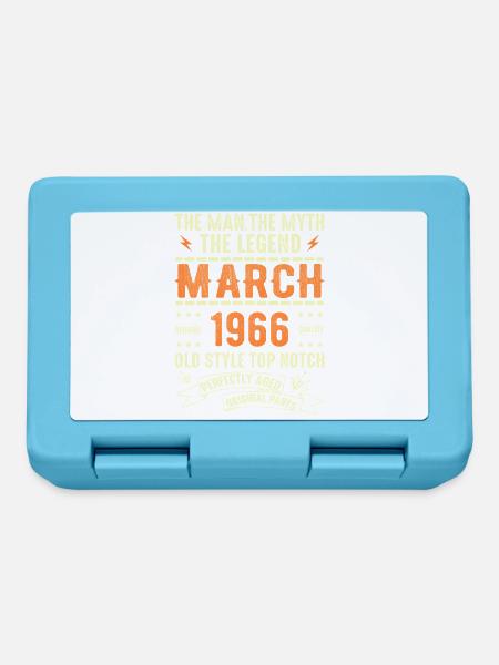 März 1966 Geburtstagsgeschenk Vintage März 1966 - Brotdose - Saphirblau