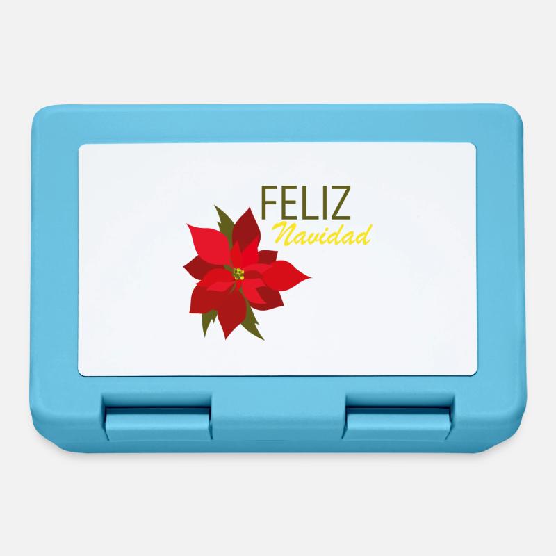 Feliz Navidad - Boîte à goûter - bleu saphir