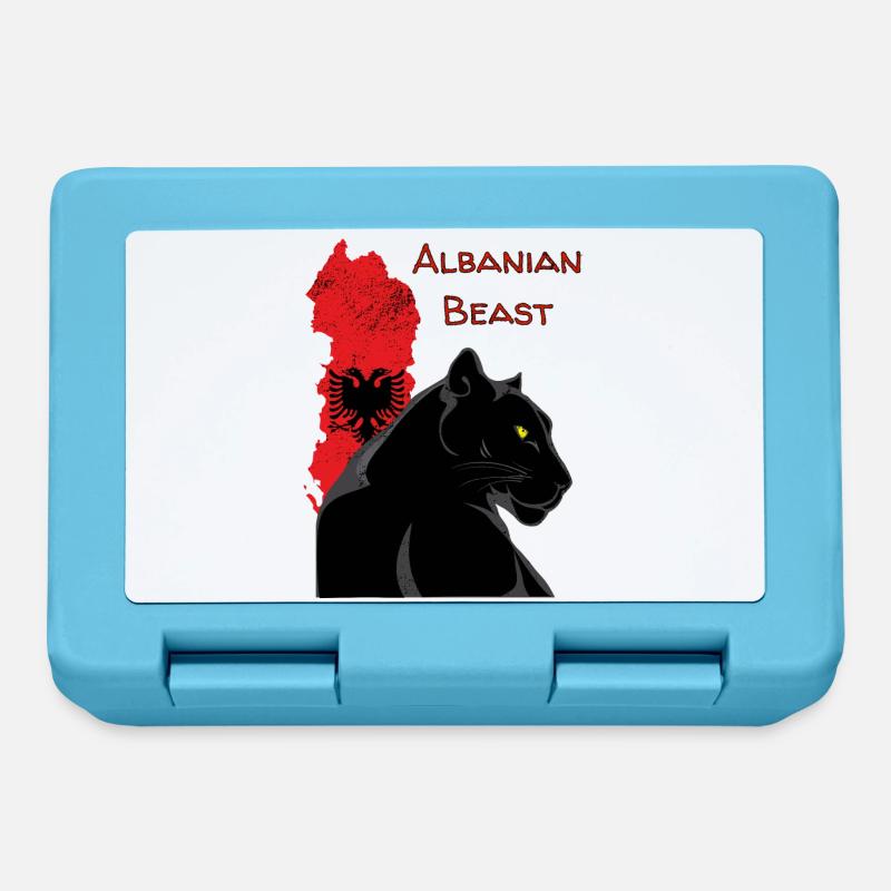 Albaniens Beast: Schwarzer Panther - Brotdose - Saphirblau