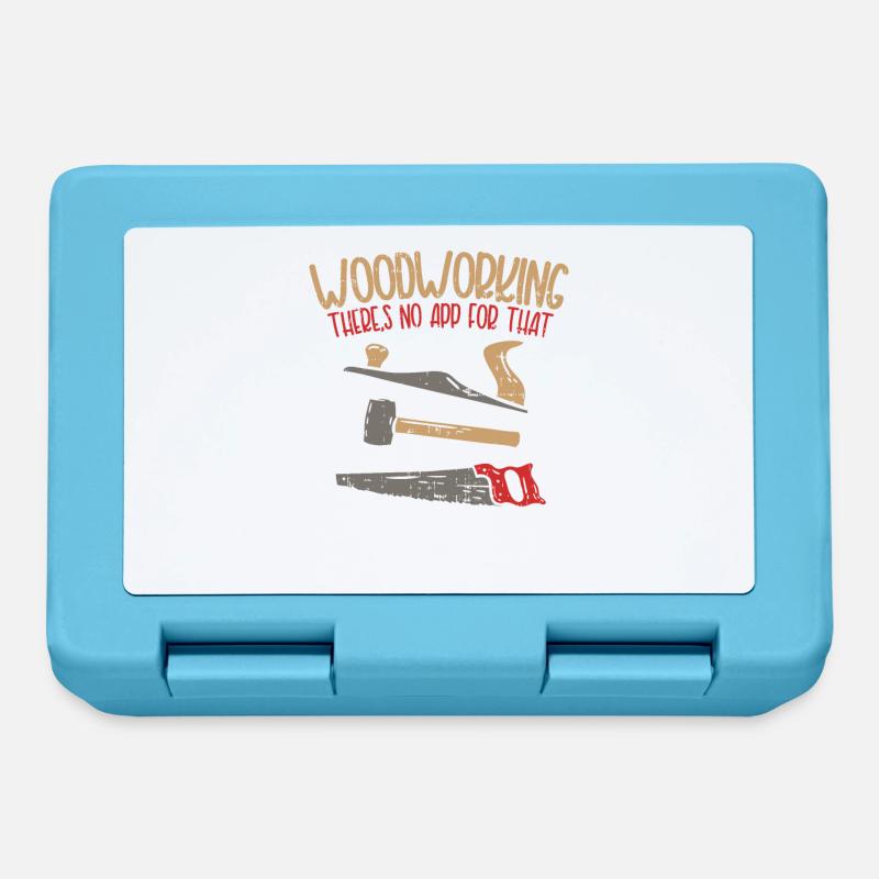 Cadeau menuiserie menuiserie - Boîte à goûter - bleu saphir
