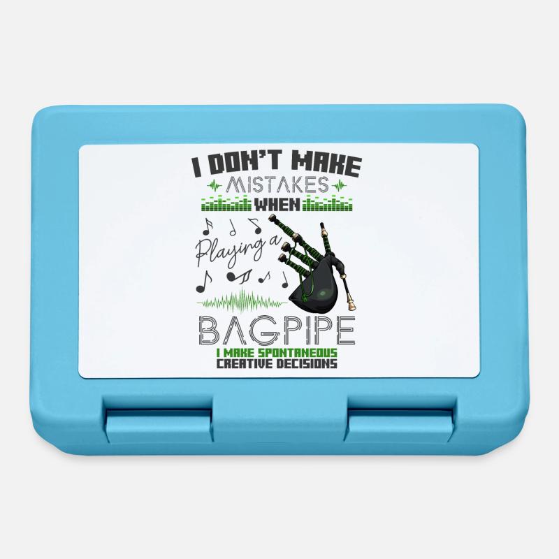 Cool Dudeksack Sackpfeife Lustige Sprüche Geschenk - Brotdose - Saphirblau