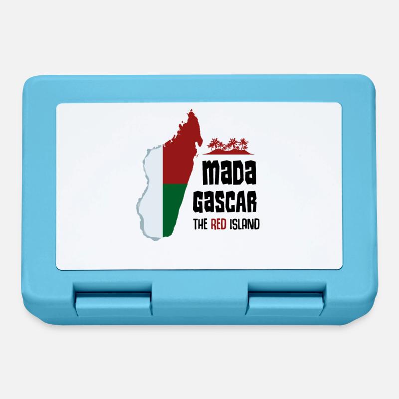 Idée cadeau géniale République de Madagascar - Boîte à goûter - bleu saphir